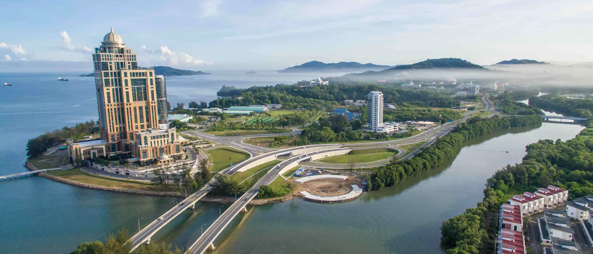 Kota Kinabalu Aerial view of Kota Kinabalu city on Sabah Malaysia, Borneo