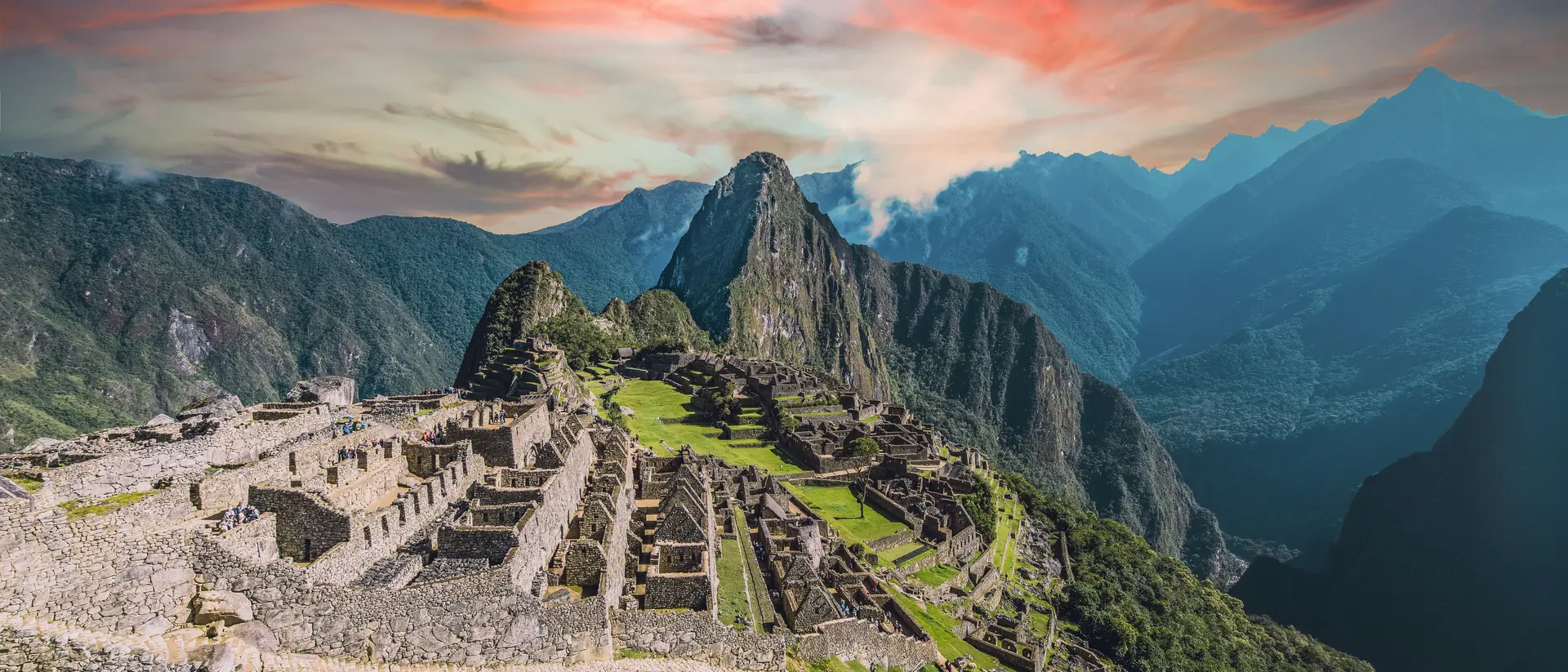 Machu Picchu The ancient city of the Inca Empire hidden high up in the Andean mountains.