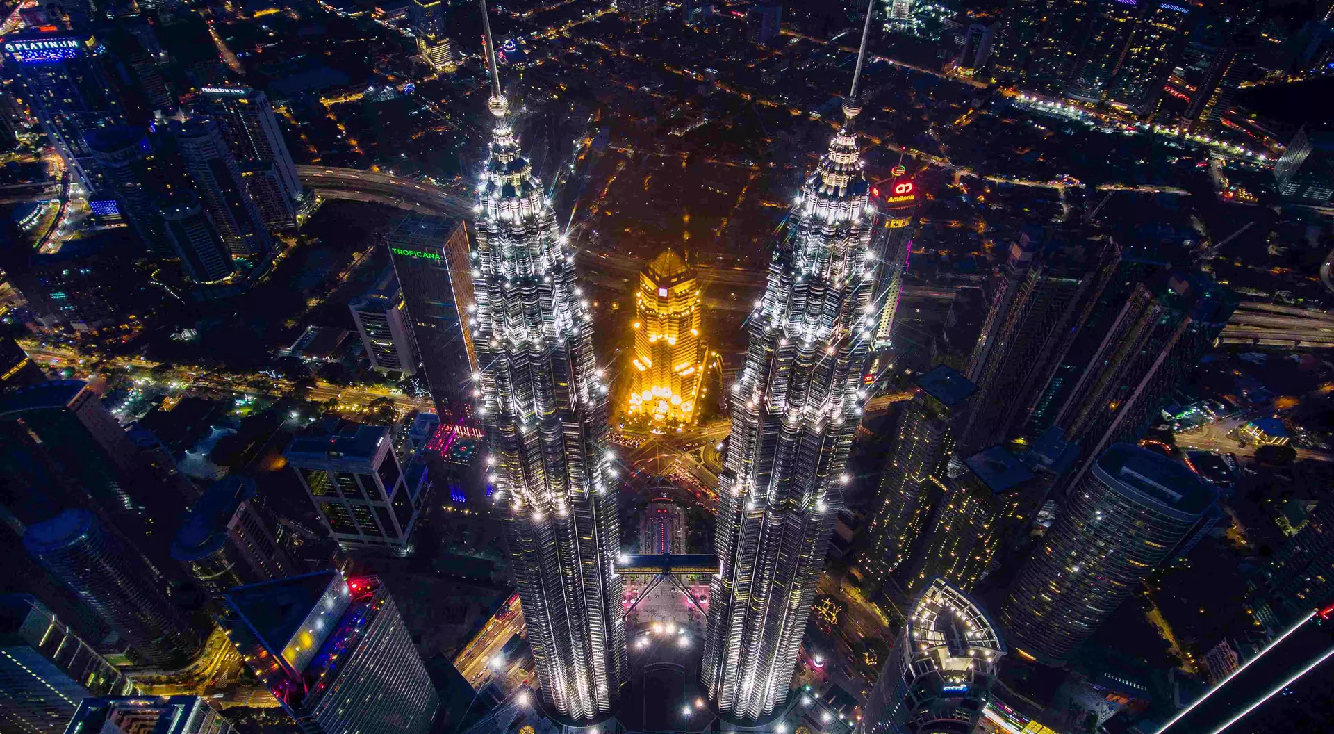 Kuala Lumpur skyline at night