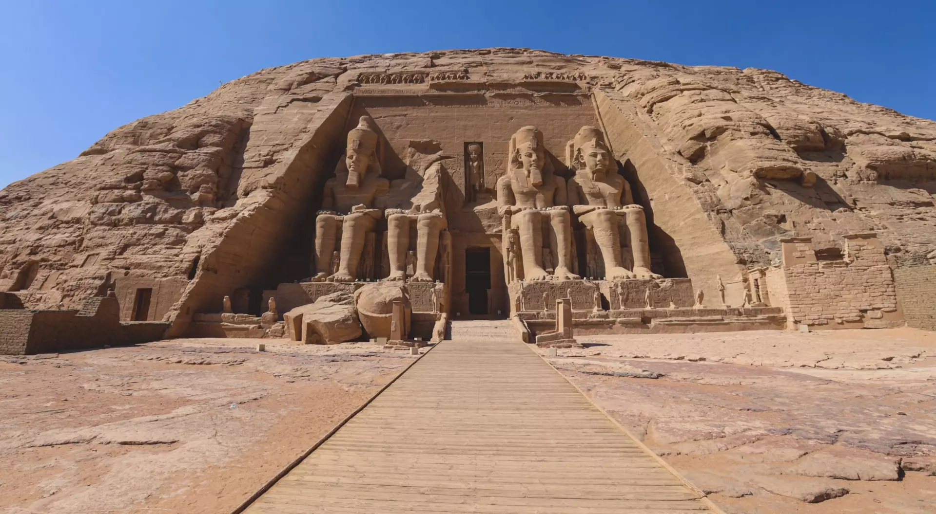 Entrance to the Great Temple at Abu Simbel
