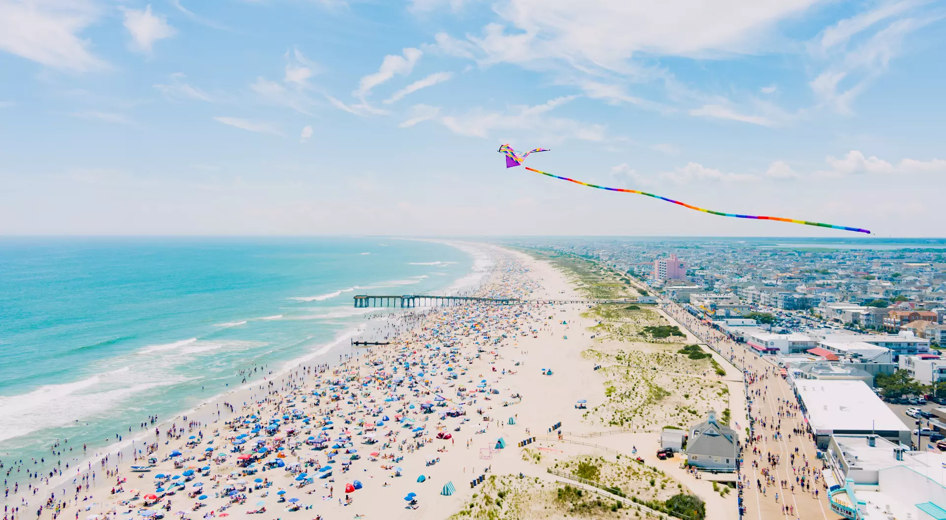 Ocean City A kite flies over Ocean City New Jersey's beach