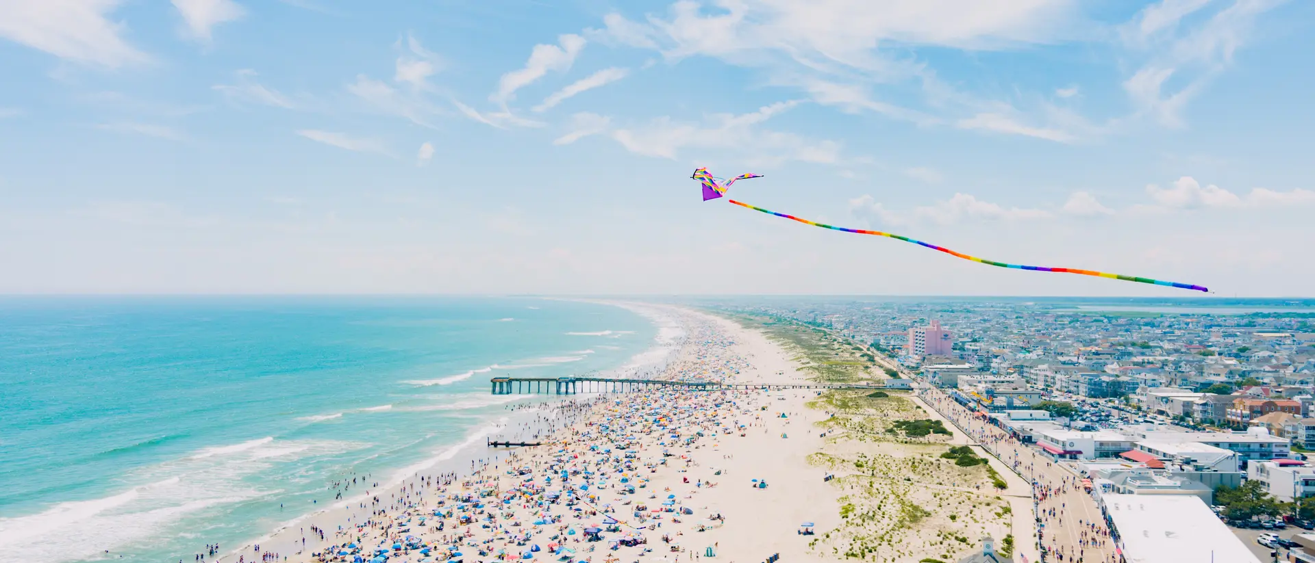 Ocean City A kite flies over Ocean City New Jersey's beach