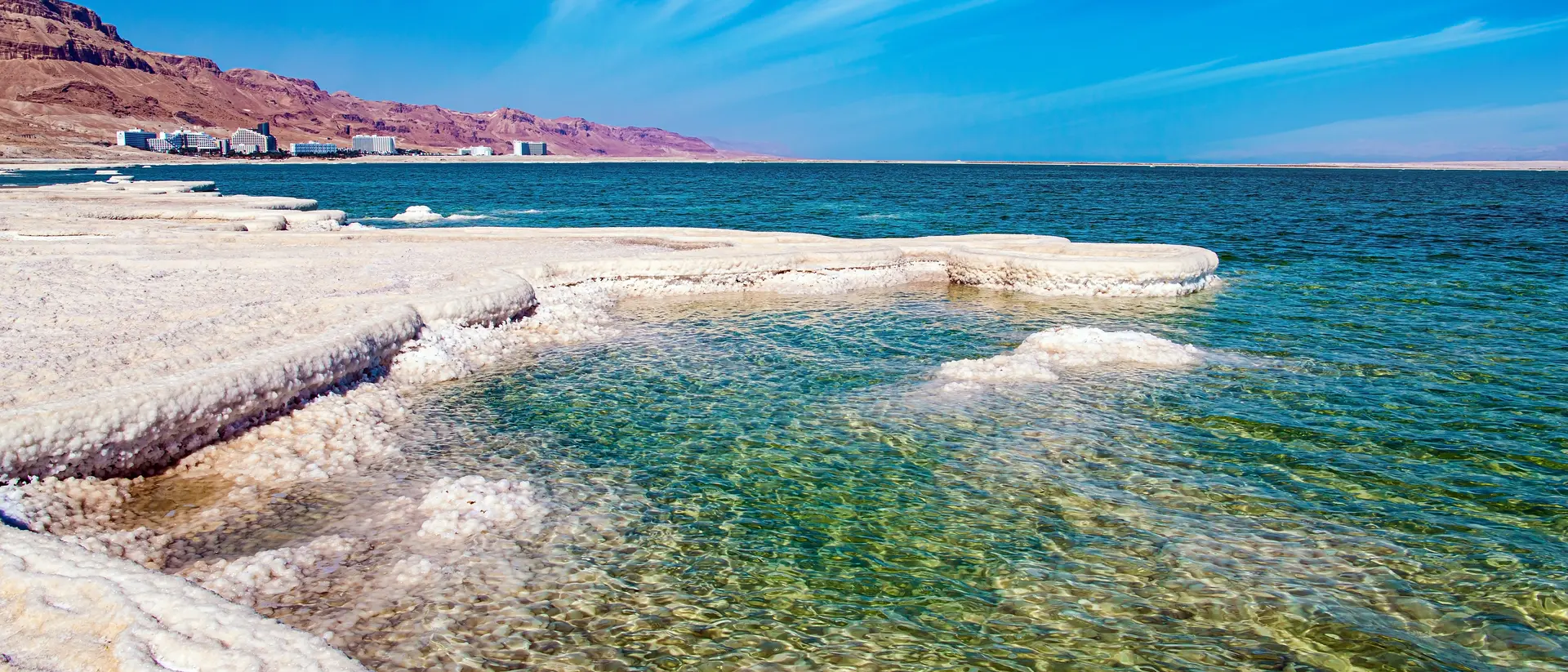 Colourful image of the famously salty waters