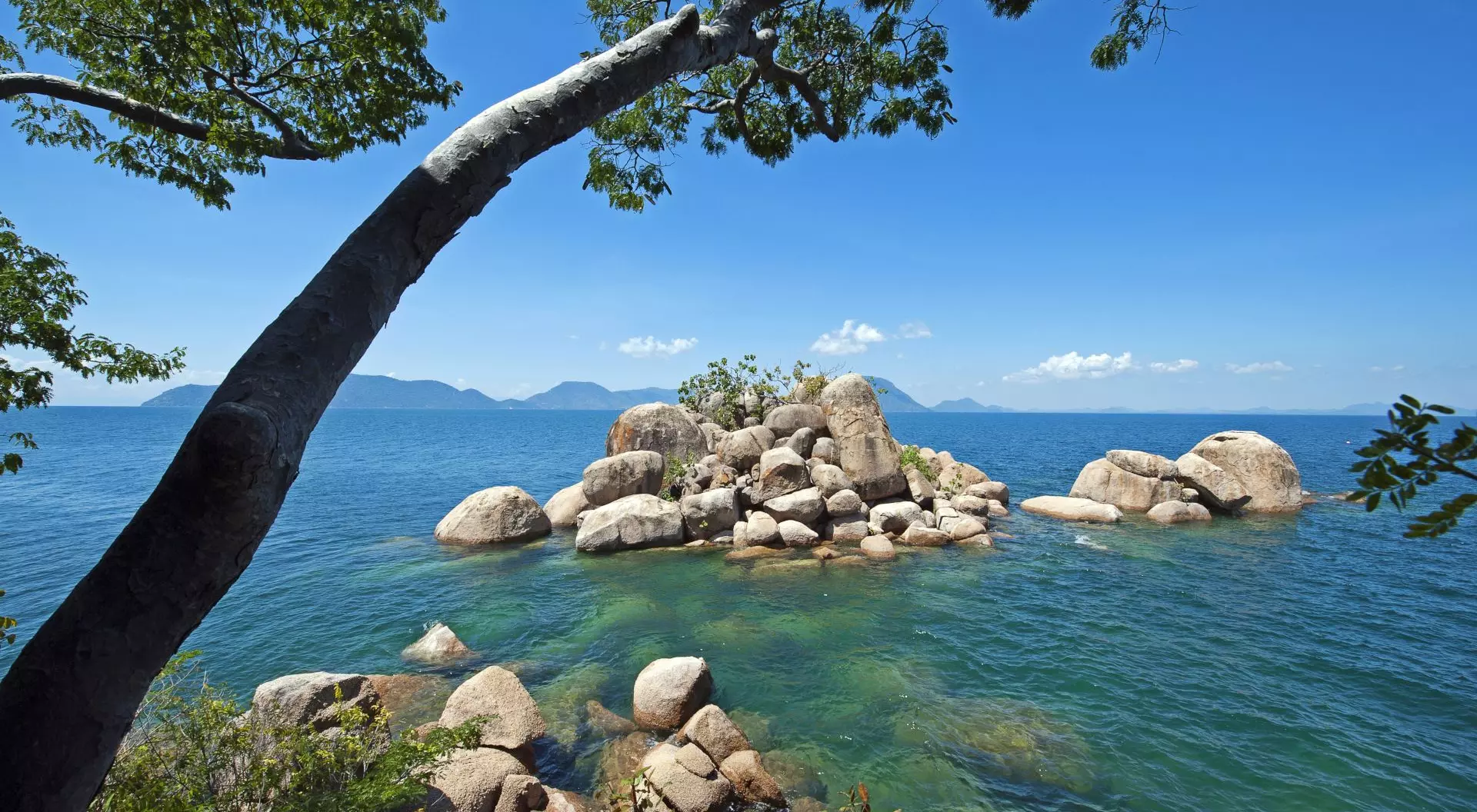 View from Mumbo Island, Lake Malawi.