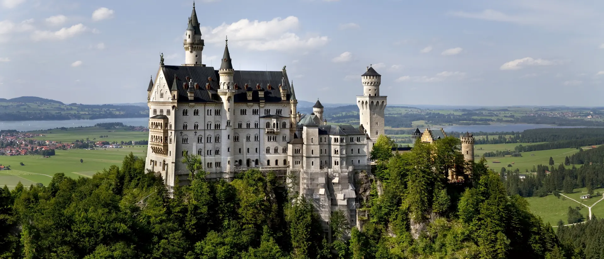 Germany Neuschwanstein Castle Panorama