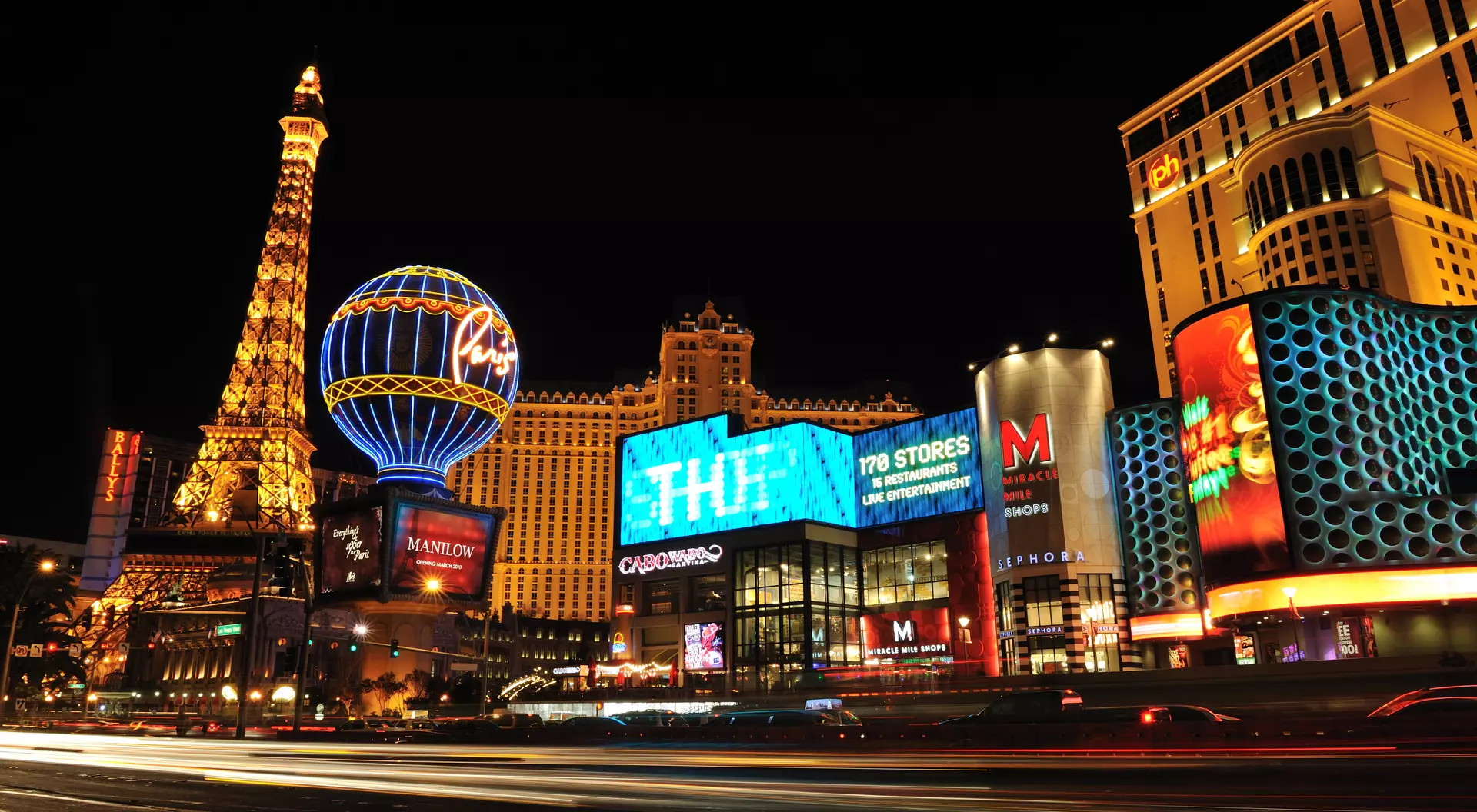 Nevada Night Traffic in Vegas