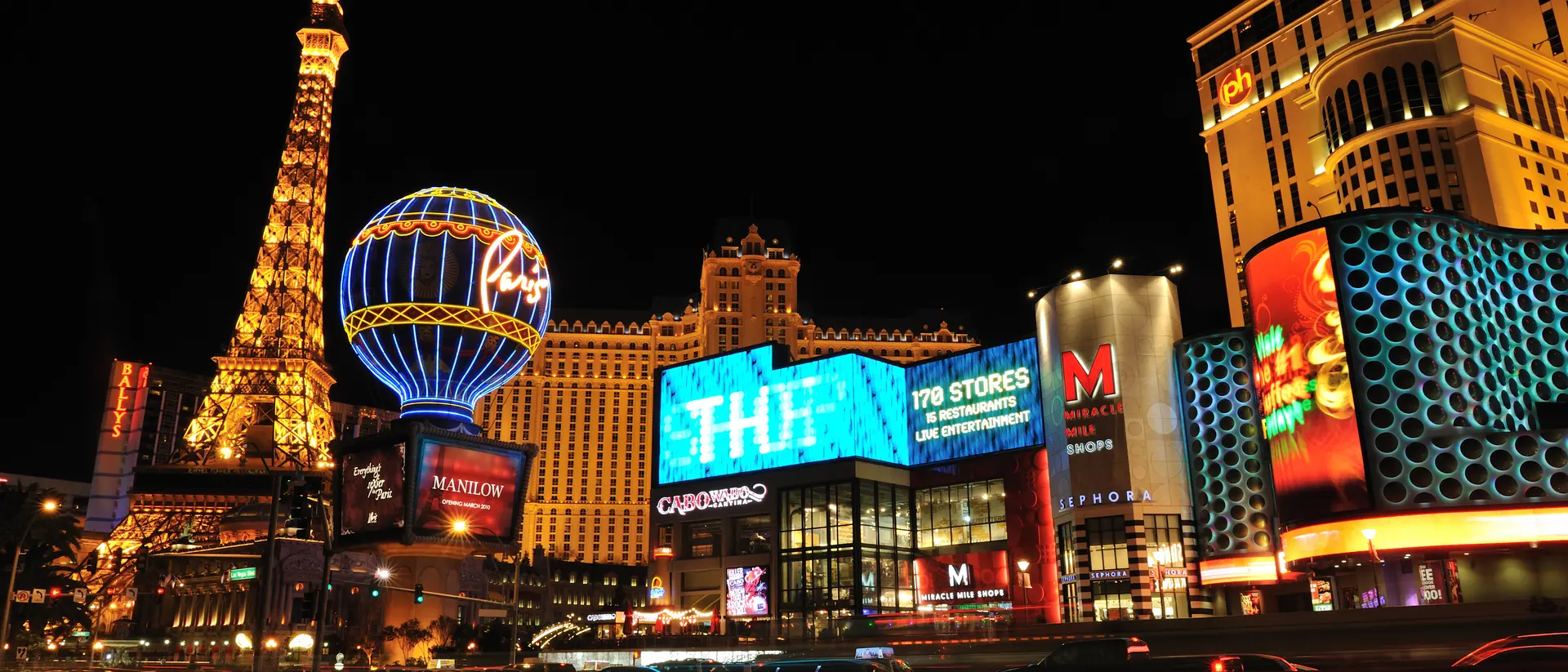 Nevada Night Traffic in Vegas