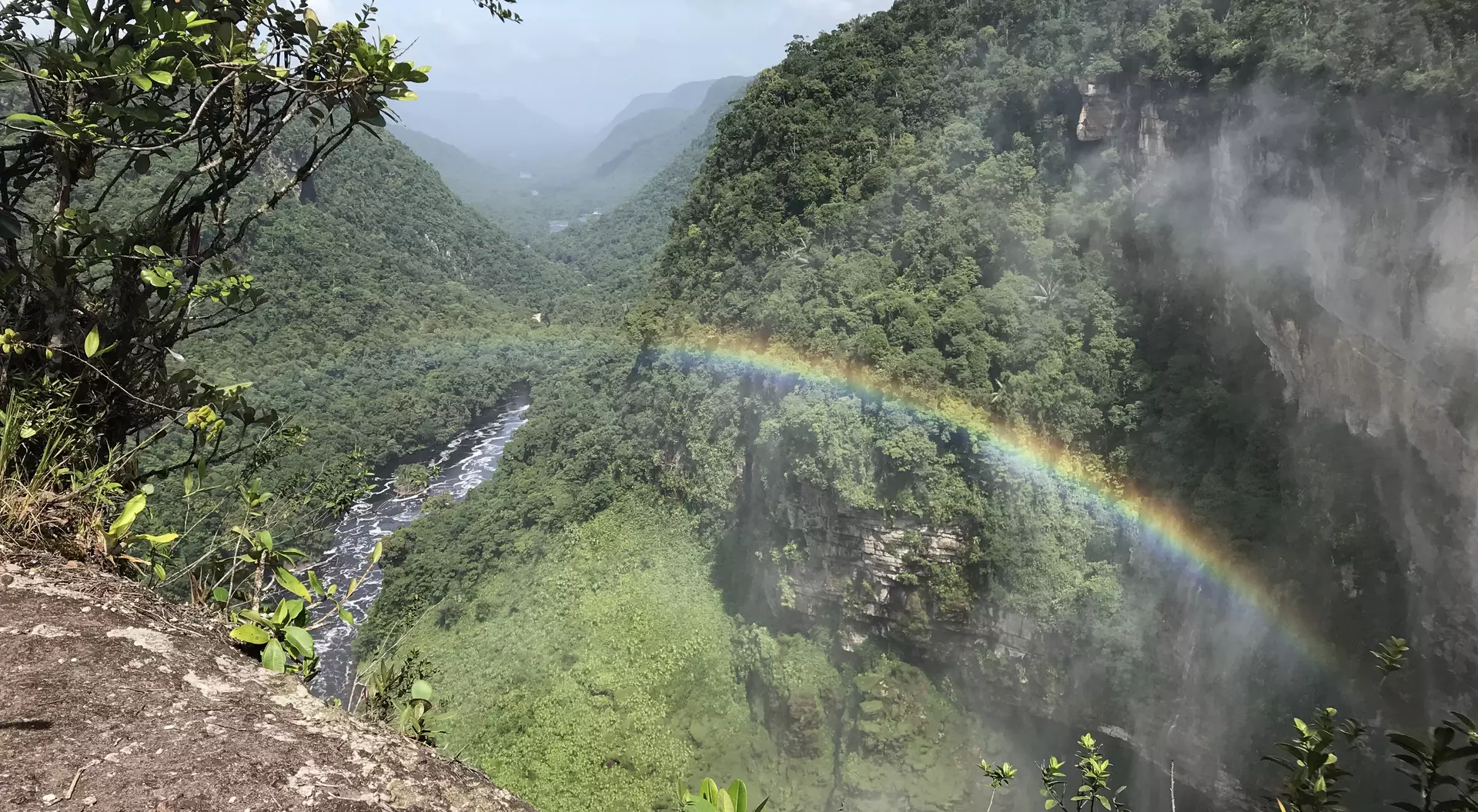 Rainbow over Kaiteur Valley