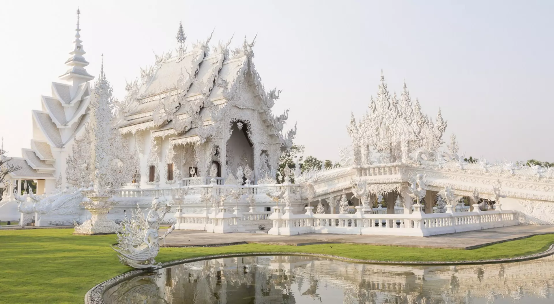 Thailand Wat Rong Khun, or the White Temple, in Chiang Rai, Thailand