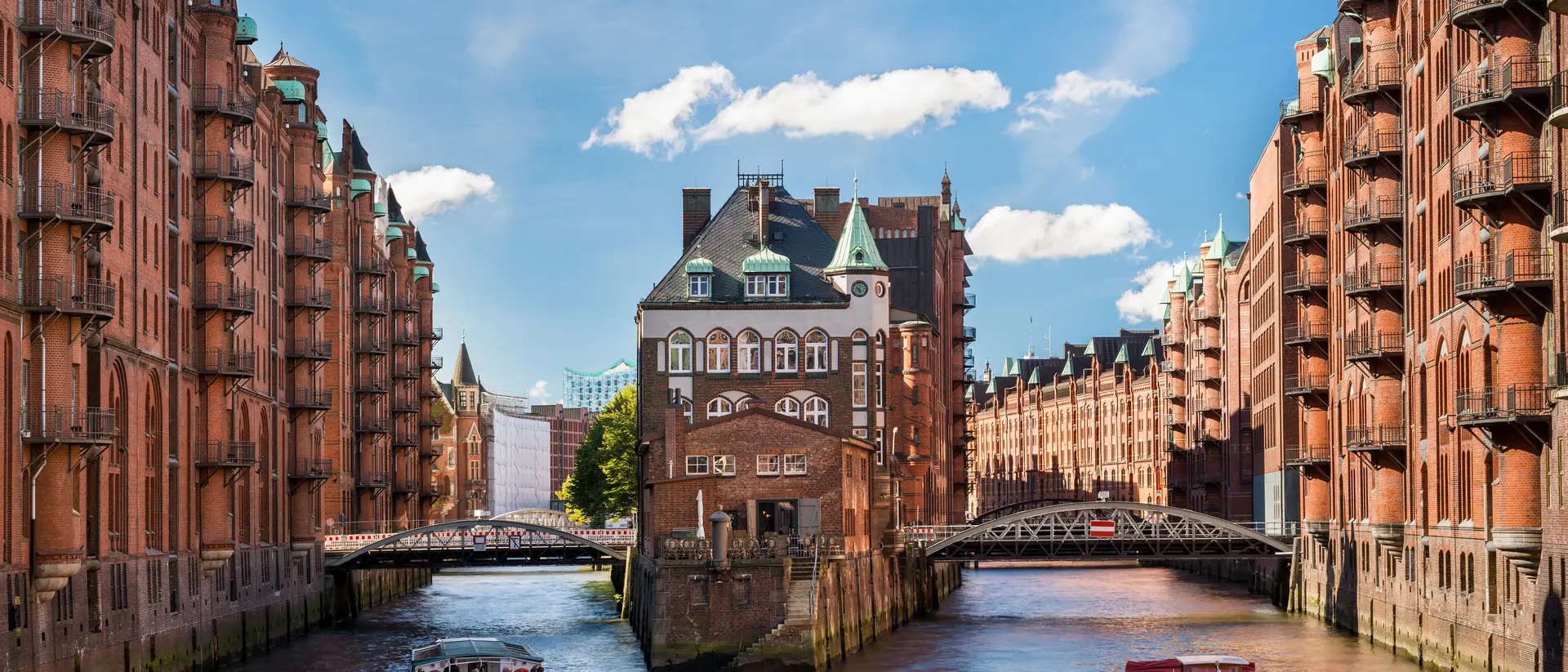 Moated Castle Hamburg landmark moated castle