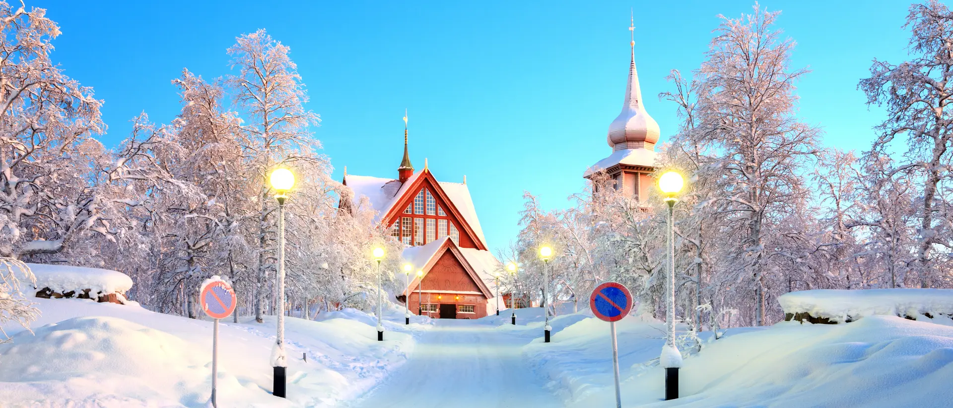 Kiruna Cathedral Kiruna cathedral Architecture at dusk