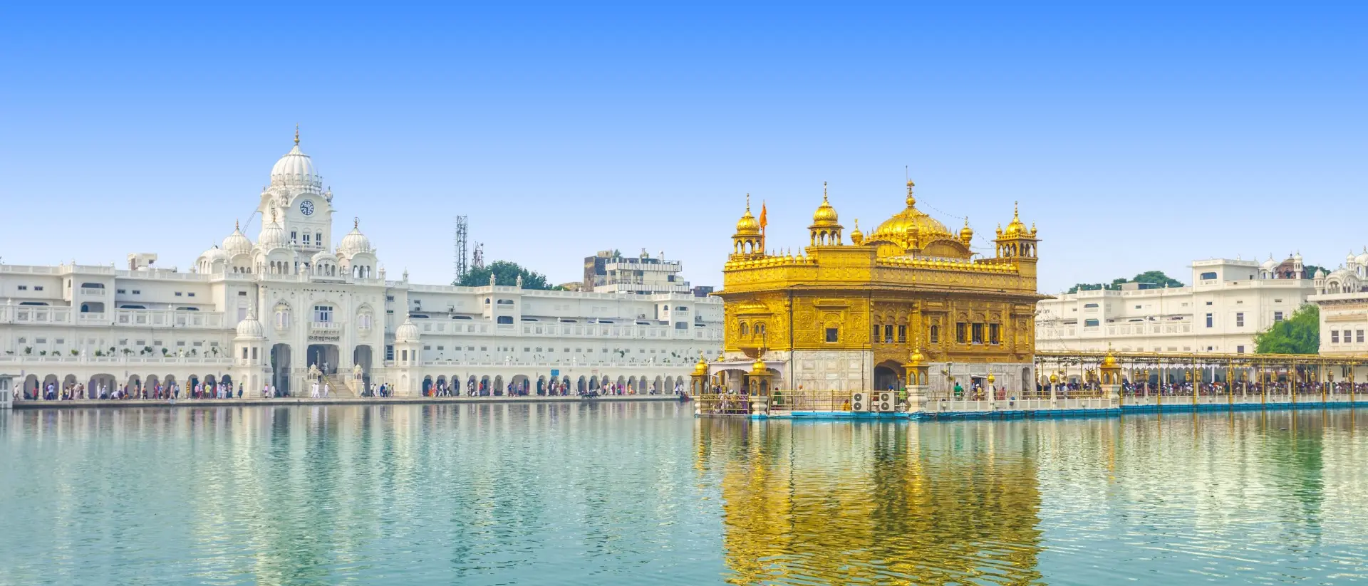 The Golden Temple (Harmandir Sahib), is the most significant shrine of the Sikhs and one of the oldest Sikh Gurudwaras