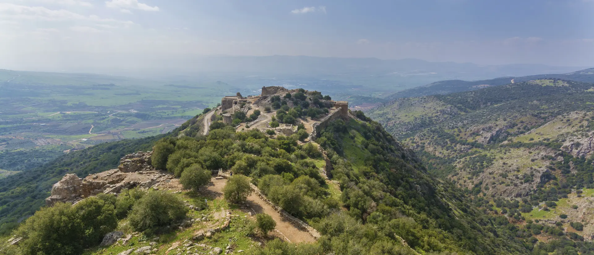 Nimrod Fortress Nimrod Fortress Ruins overlooking Golan galilee and banias