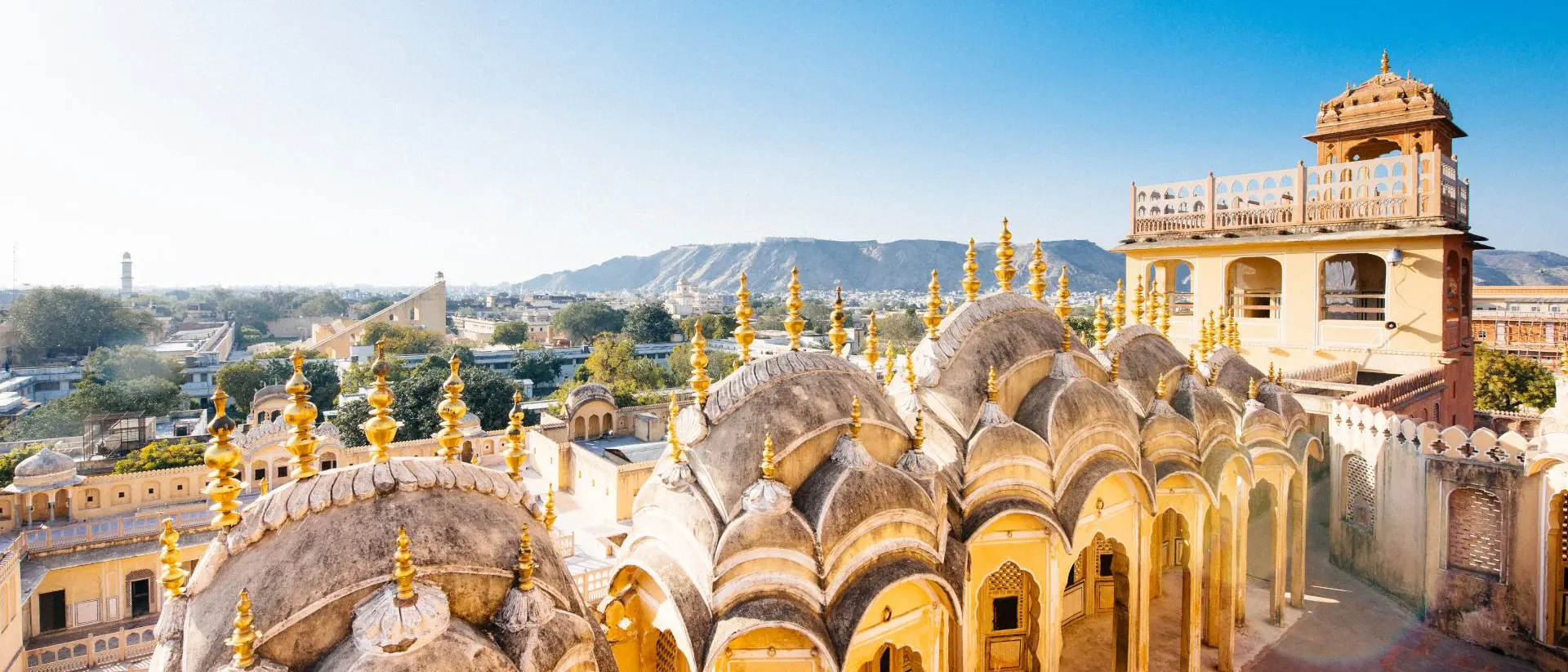 View from the roof of Hawa Mahal or The Palace of the Winds View, built-in 1799