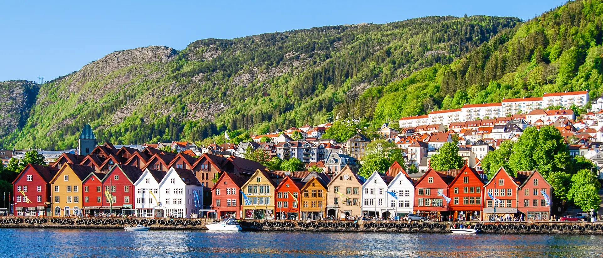 Cityscape view of Bergen