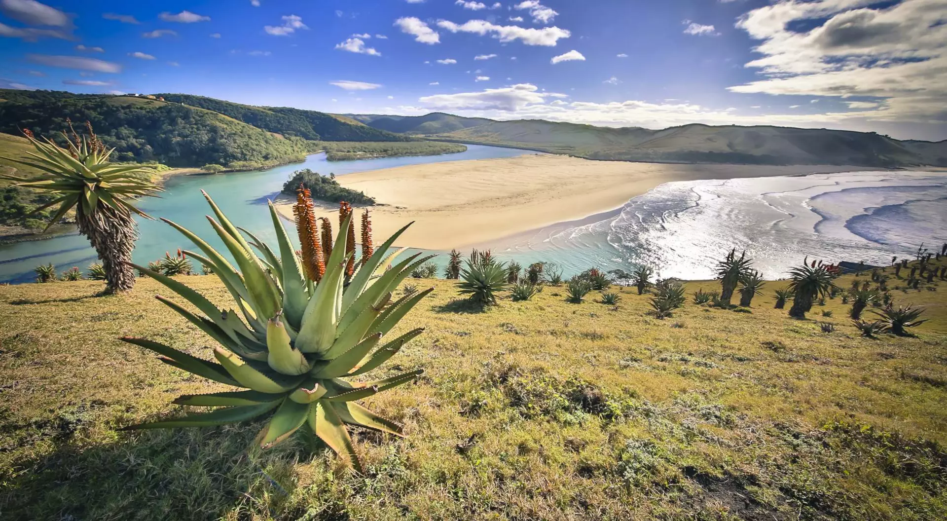 Umtata River mouth in Eastern Cape, South Africa