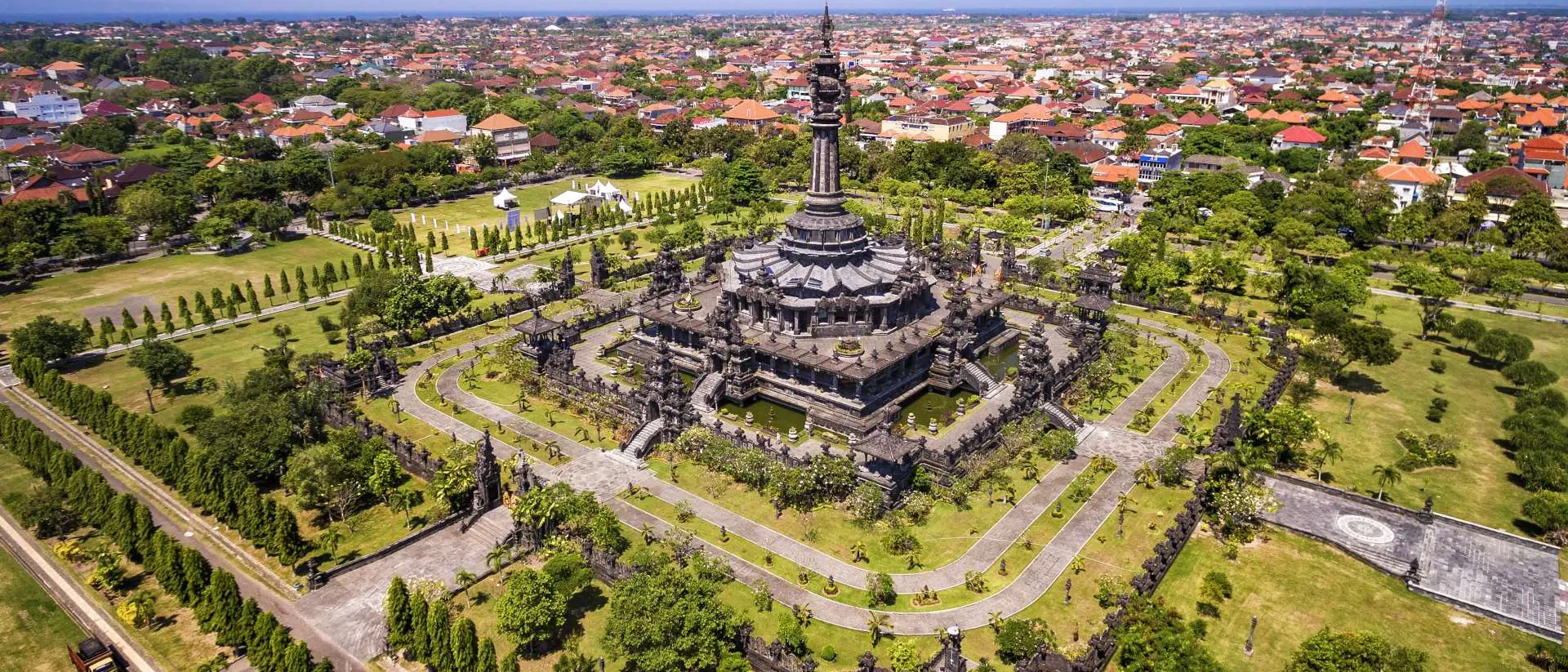 Bajra Sandhi Monument Aerial View of Bajra Sandhi Monument in Denpasar, Bali, Indonesia