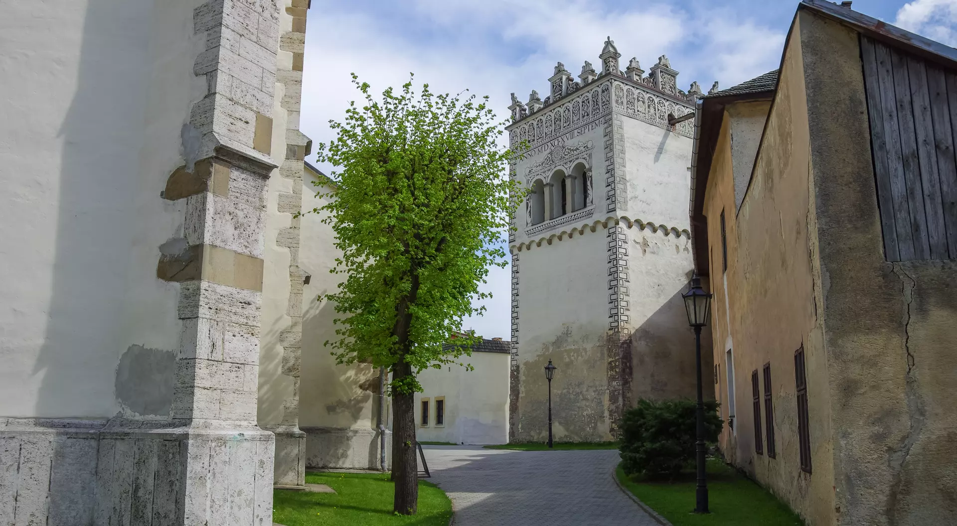 Medieval basilica of the Holy Cross - bell tower