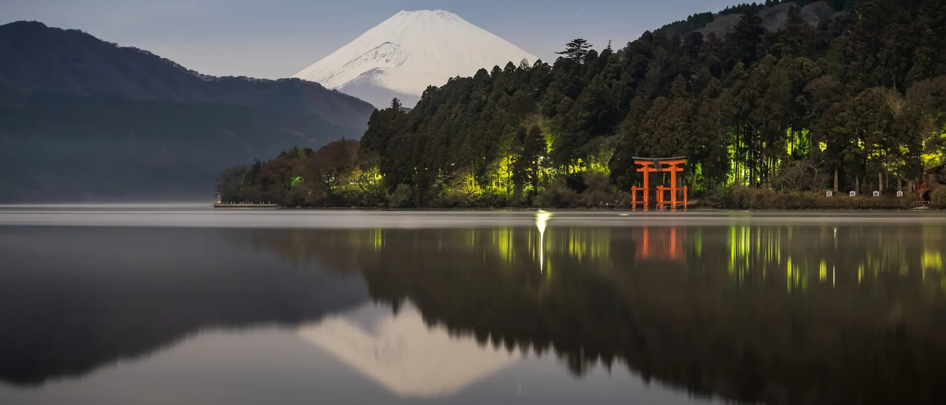 Kanagawa, Japan Lake Ashi, also referred to as Hakone Lake or Ashinoko Lake, is a scenic crater lake that lies along the southwest wall of the caldera of Mount Hakone