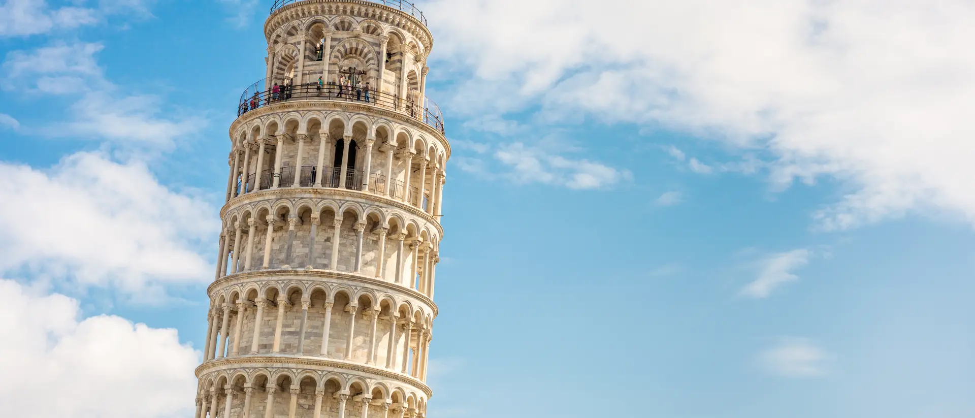 Italy A side view of the Leaning Tower of Pisa