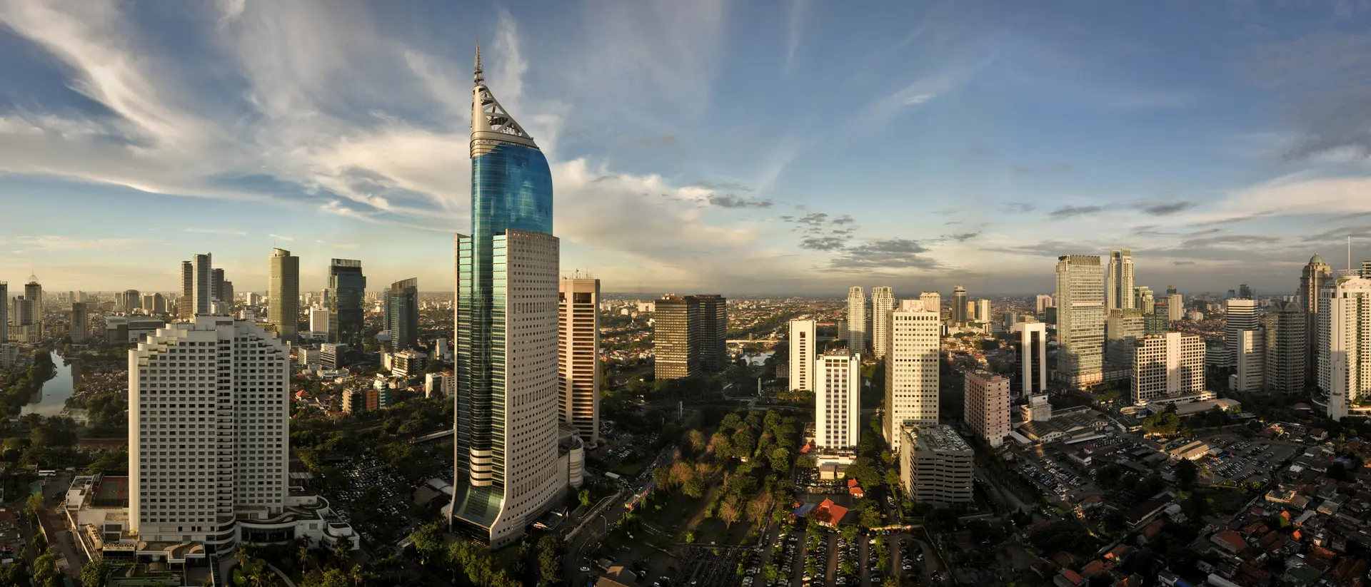 Jakarta Jakarta city skyline with highrises