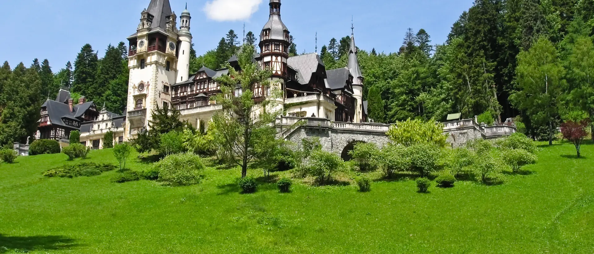 Medieval castle in the woods - Peles castle