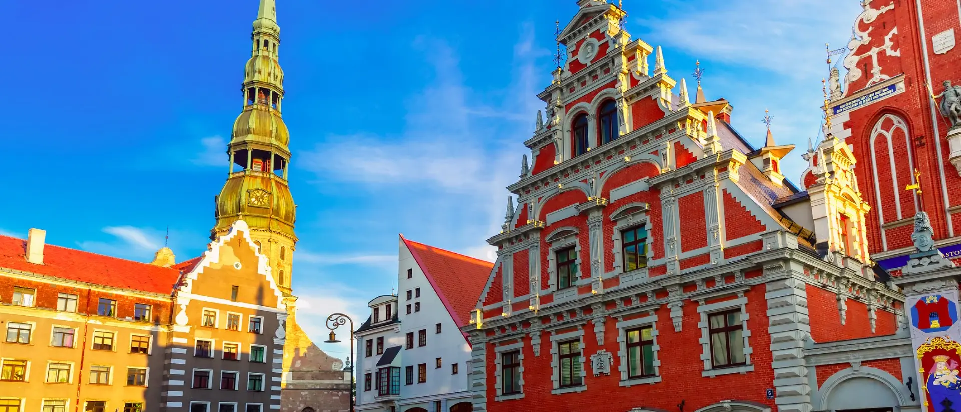 City Hall Square in the Old Town of Riga
