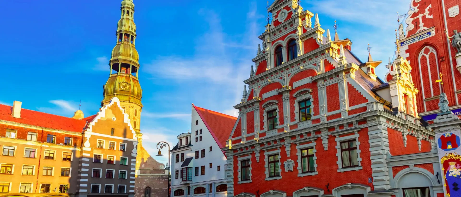 City Hall Square in the Old Town of Riga
