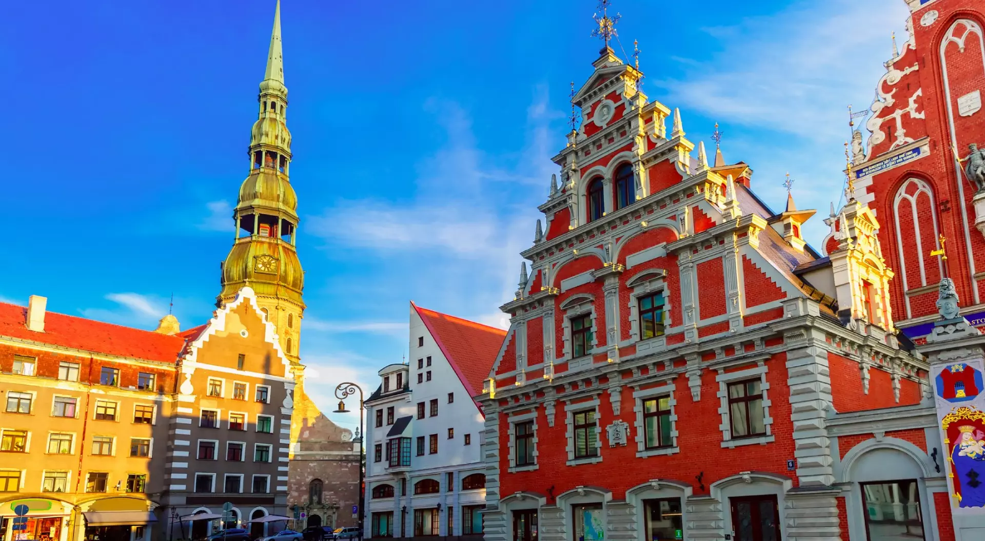 City Hall Square in the Old Town of Riga