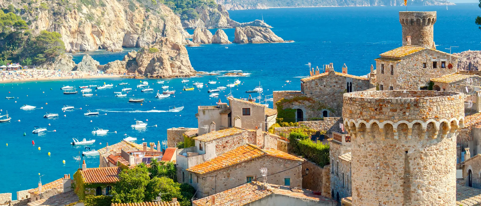 Costa Brava, Spain. Tossa de Mar, Costa Brava, Spain.