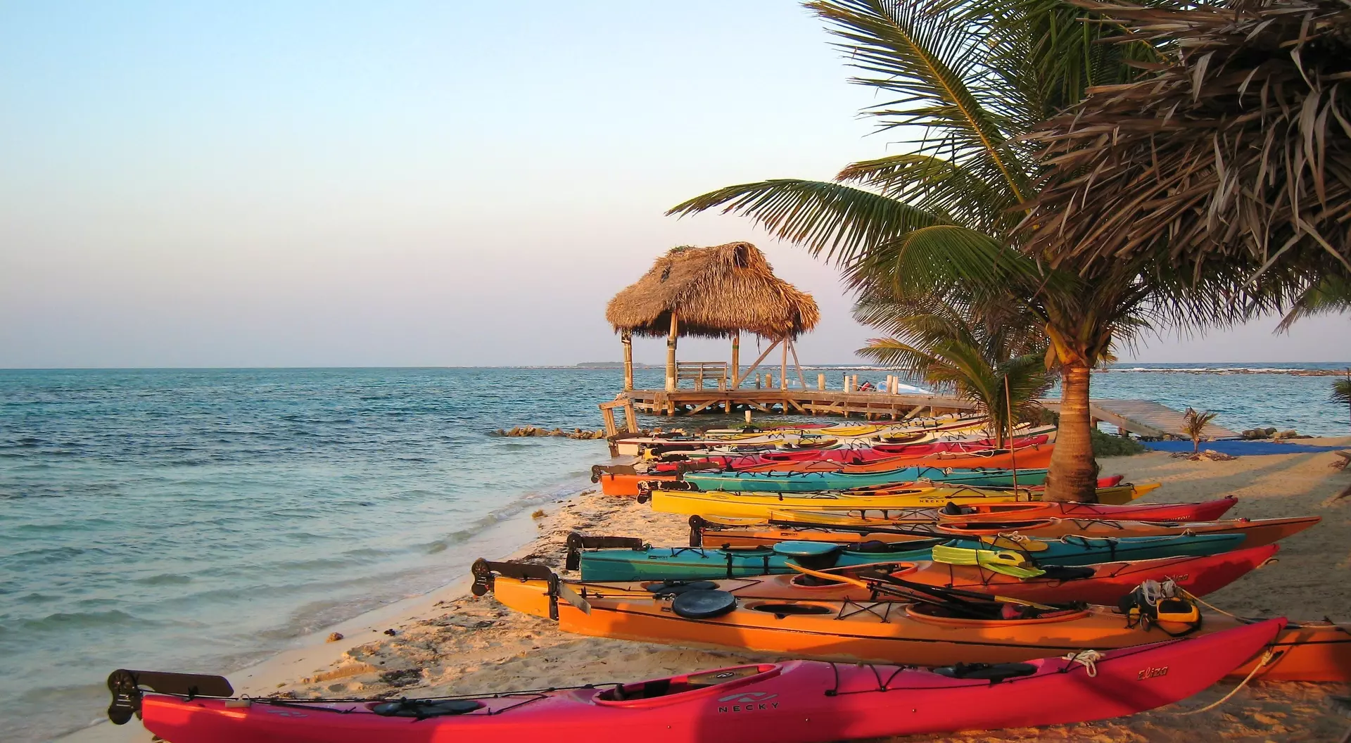Sunset Kayak in Ambergris Caye, Belize Sunset Kayak in Ambergris Caye, Belize
