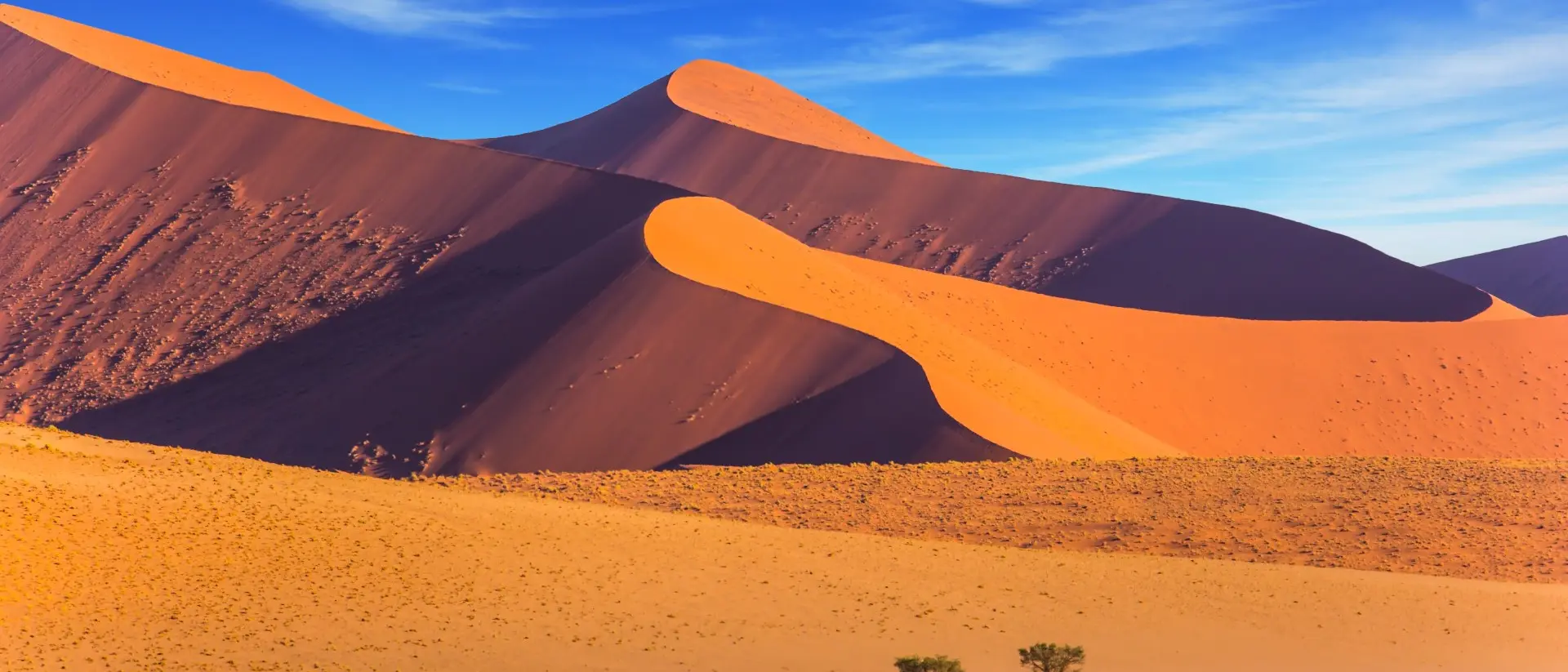 Dunes of Namib-Naukluft at sunset The dunes of Namib-Naukluft at sunset.