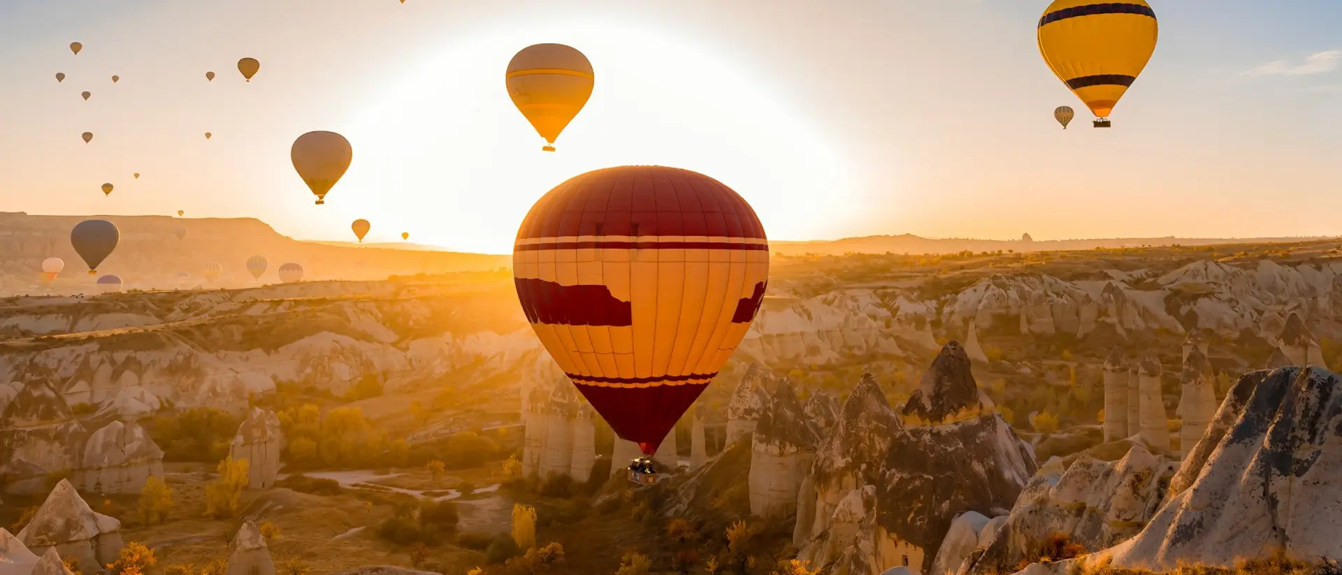 Hot Air Balloons at Love Valley in Cappadocia