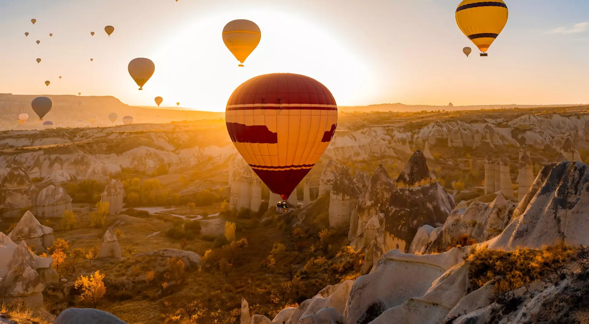 Hot Air Balloons at Love Valley in Cappadocia