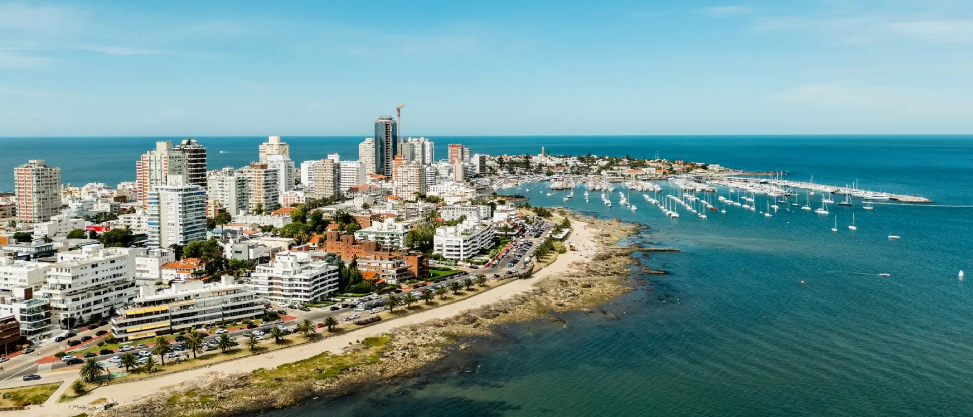 Aerial view of Playa Mansa