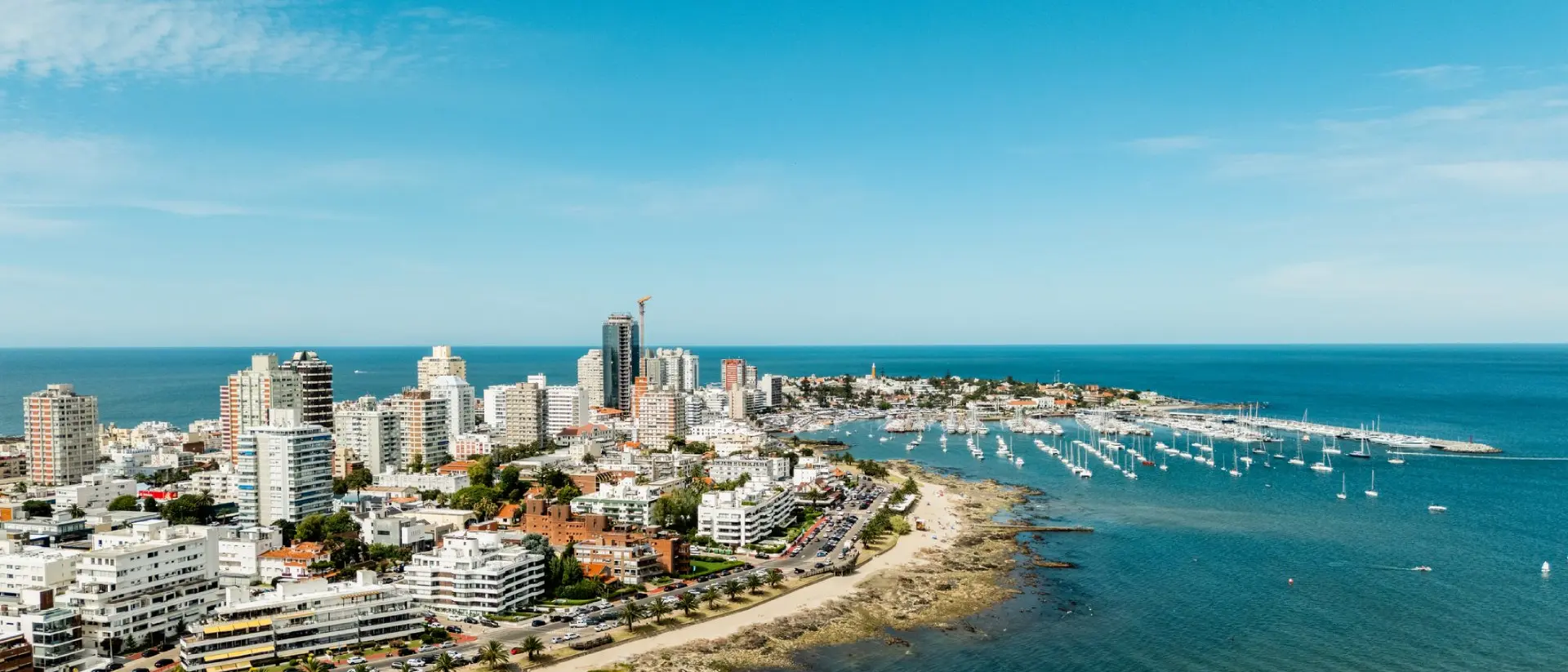 Aerial view of Playa Mansa
