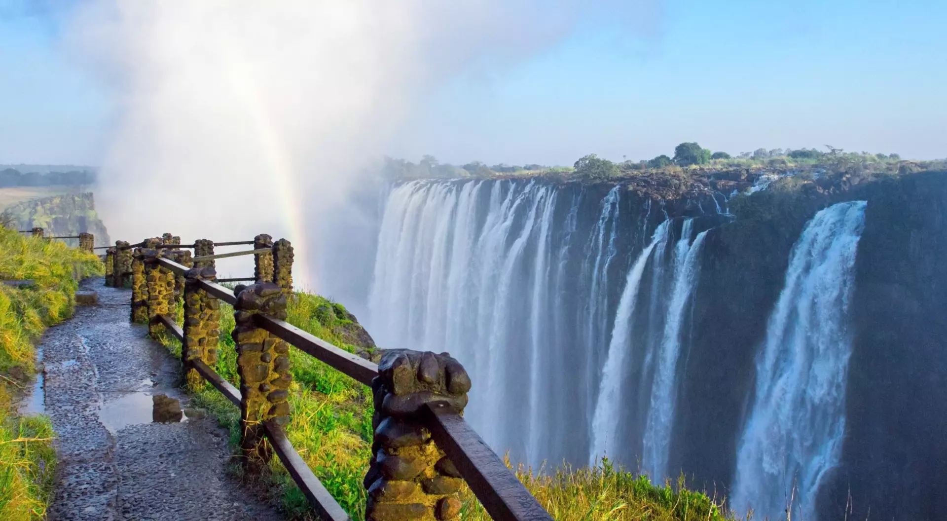 View of Victoria Falls at Zambia