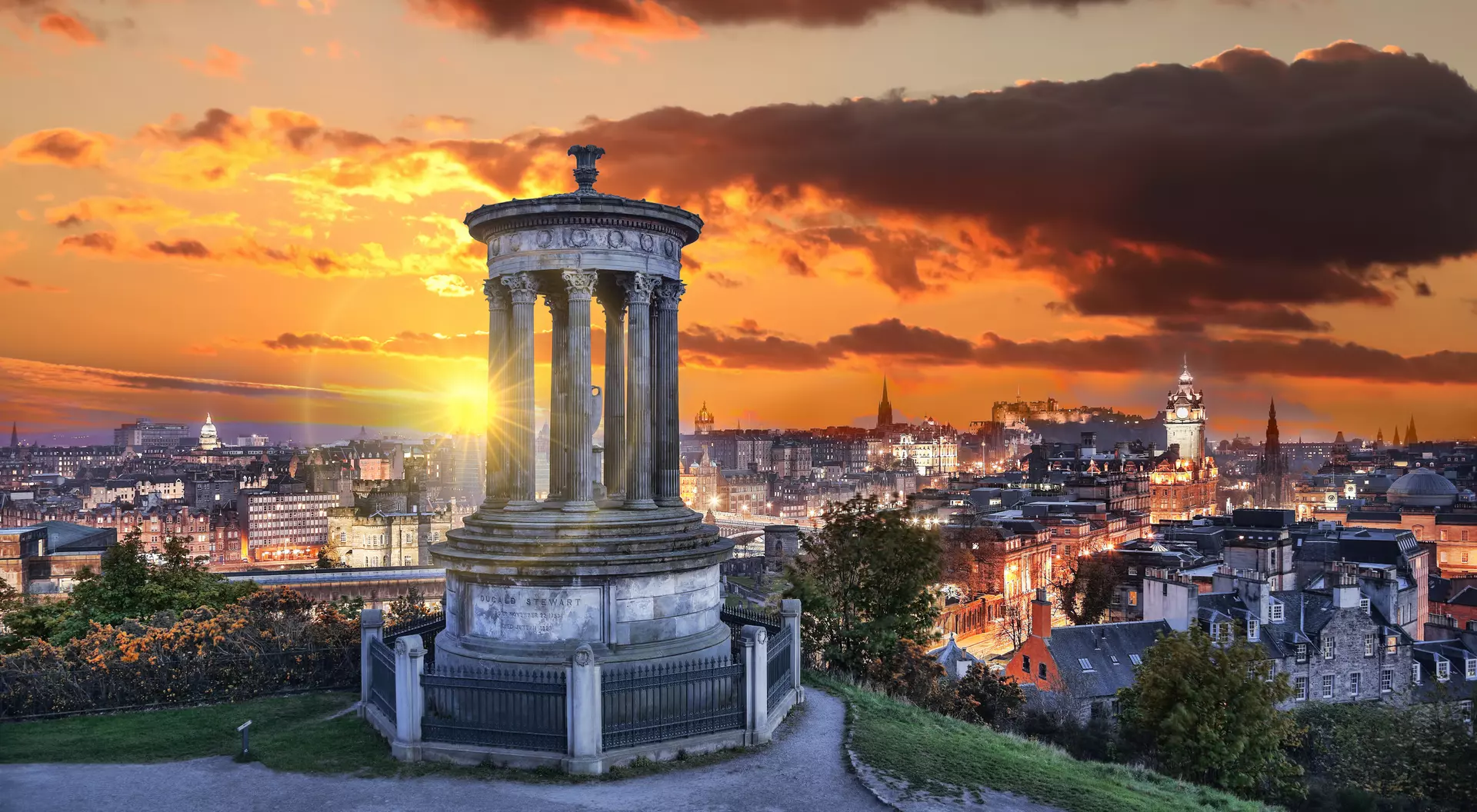 Catch a Scottish sunrise on Calton Hill