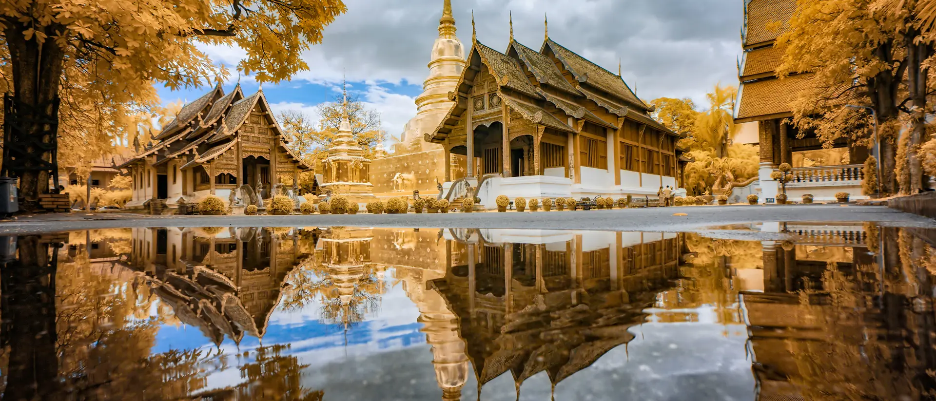 Wander the grounds of the Wat Phra Sing temple