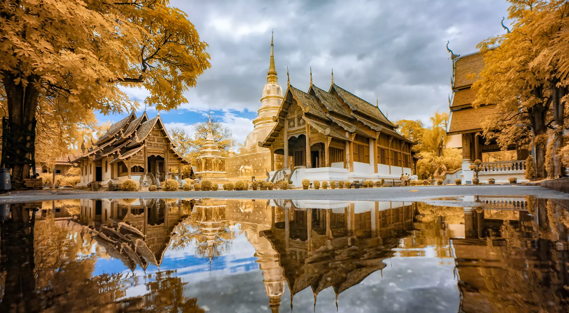 Wander the grounds of the Wat Phra Sing temple