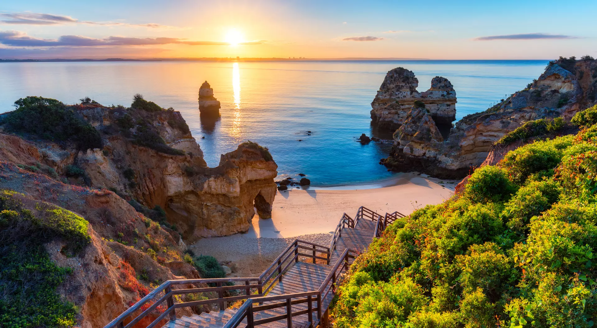 Stroll down to the waters for a refreshing swim