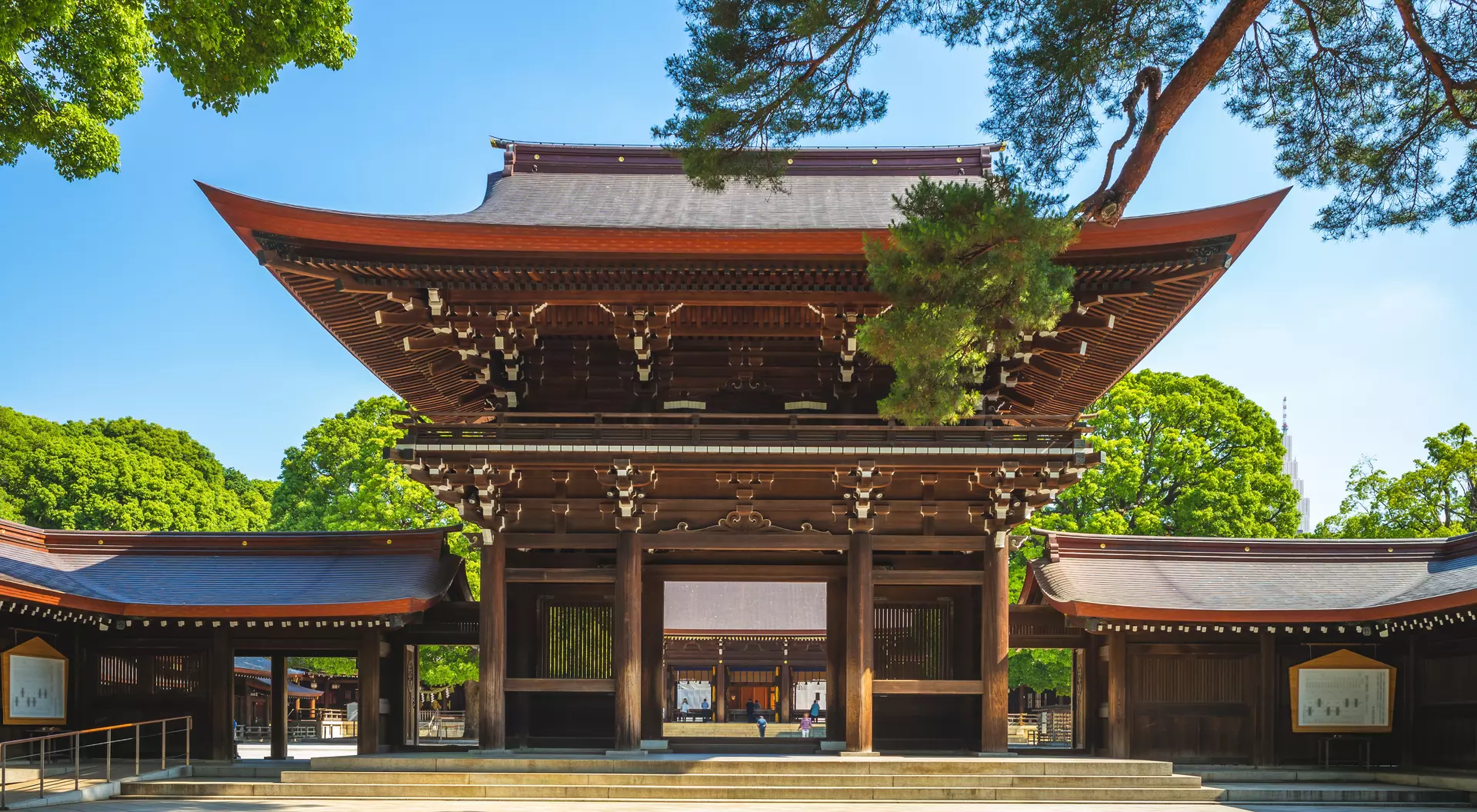 Main Hall of Meiji Shrine in Tokyo, Japan