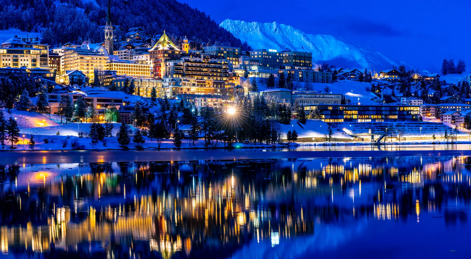The resort town of St. Moritz has hosted the Winter Olympics twice