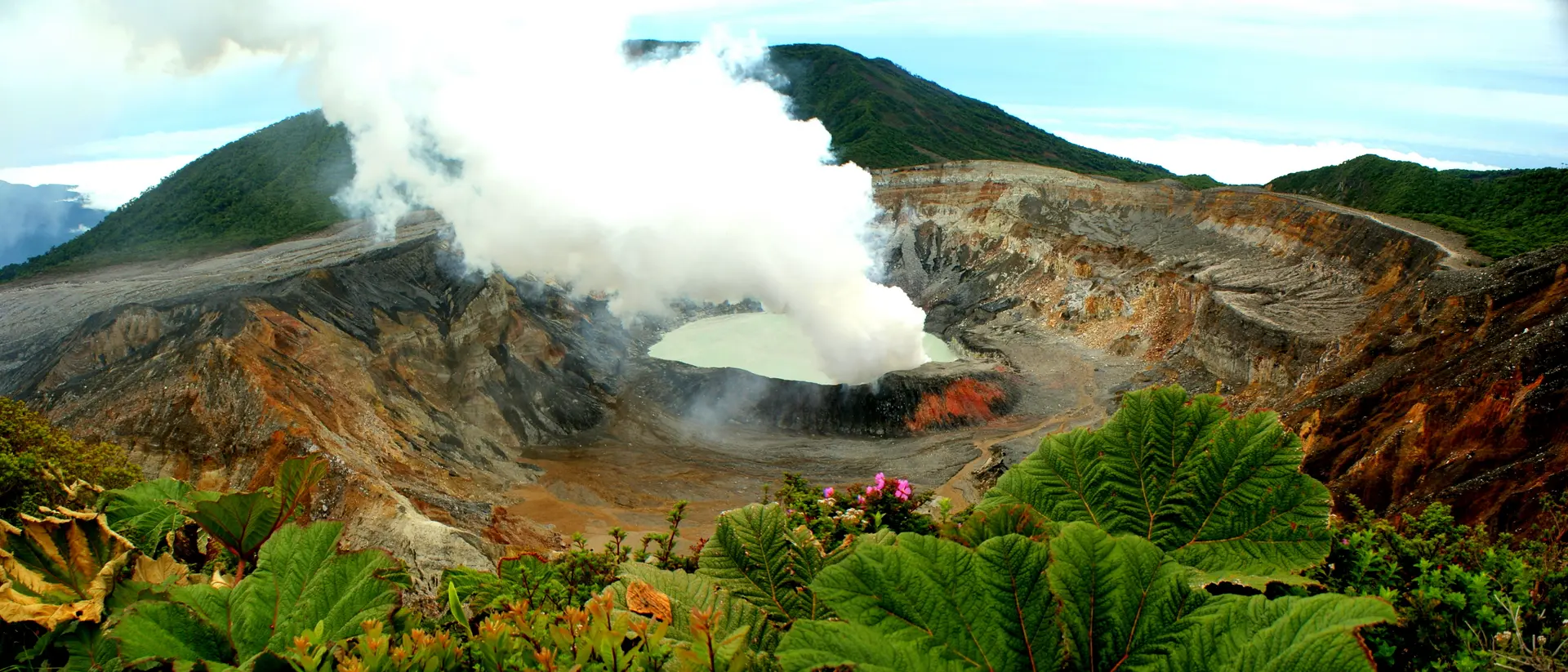 Active Poás Volcano in the Cloud Forest North of San Jose