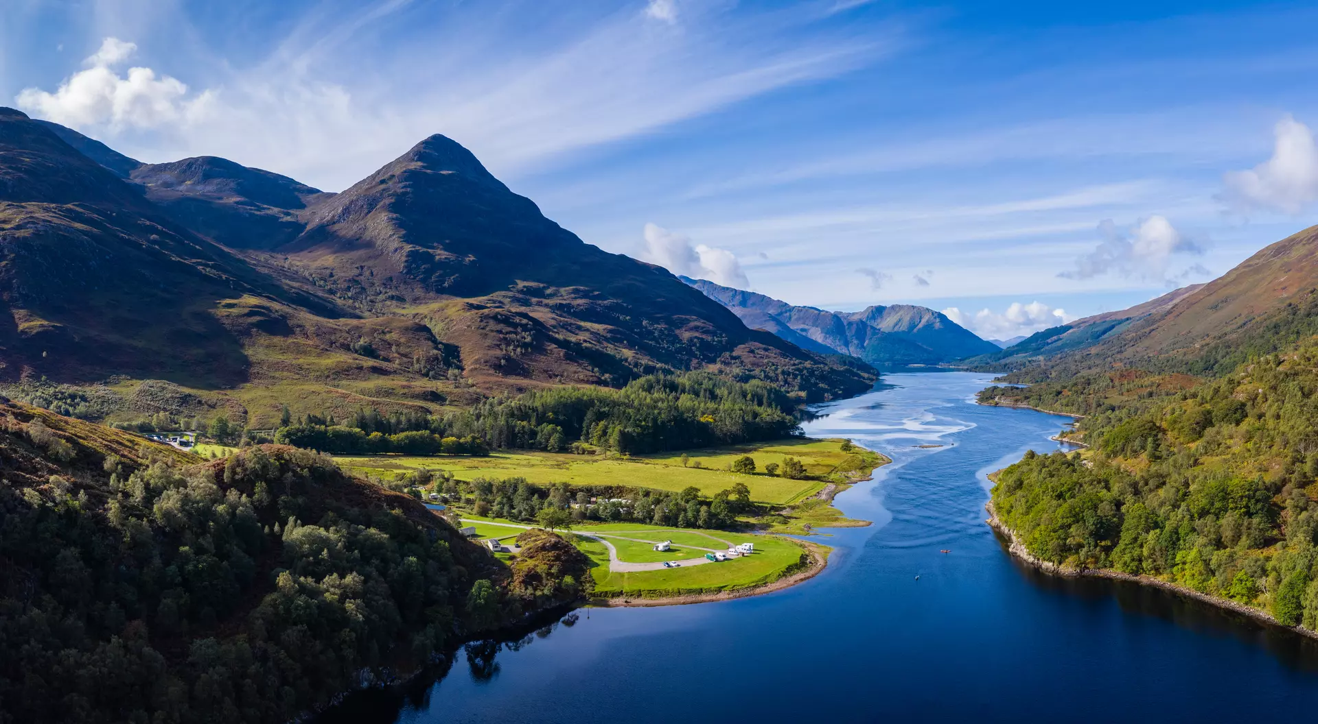 Admire the vibrant greens of Argyll