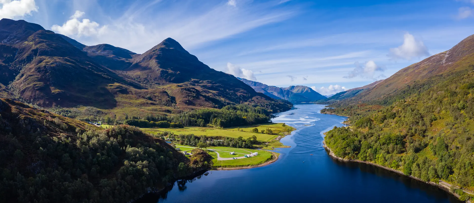 Admire the vibrant greens of Argyll