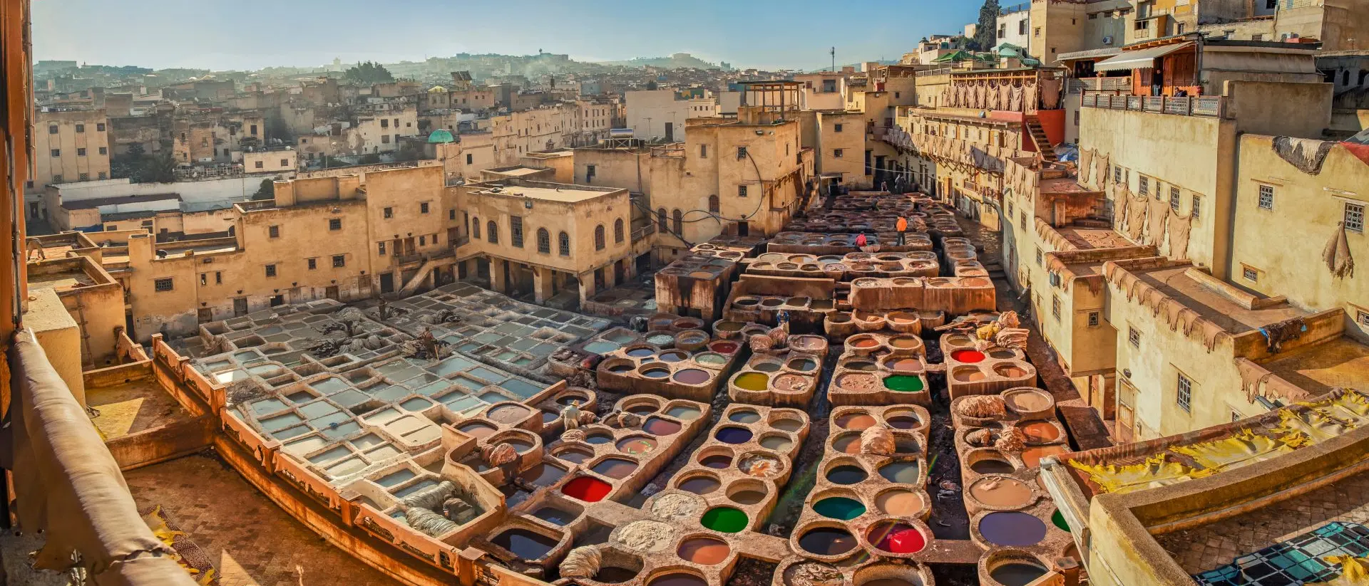 Chouara Tannery, one of the oldest place for traditional leather-making techniques.