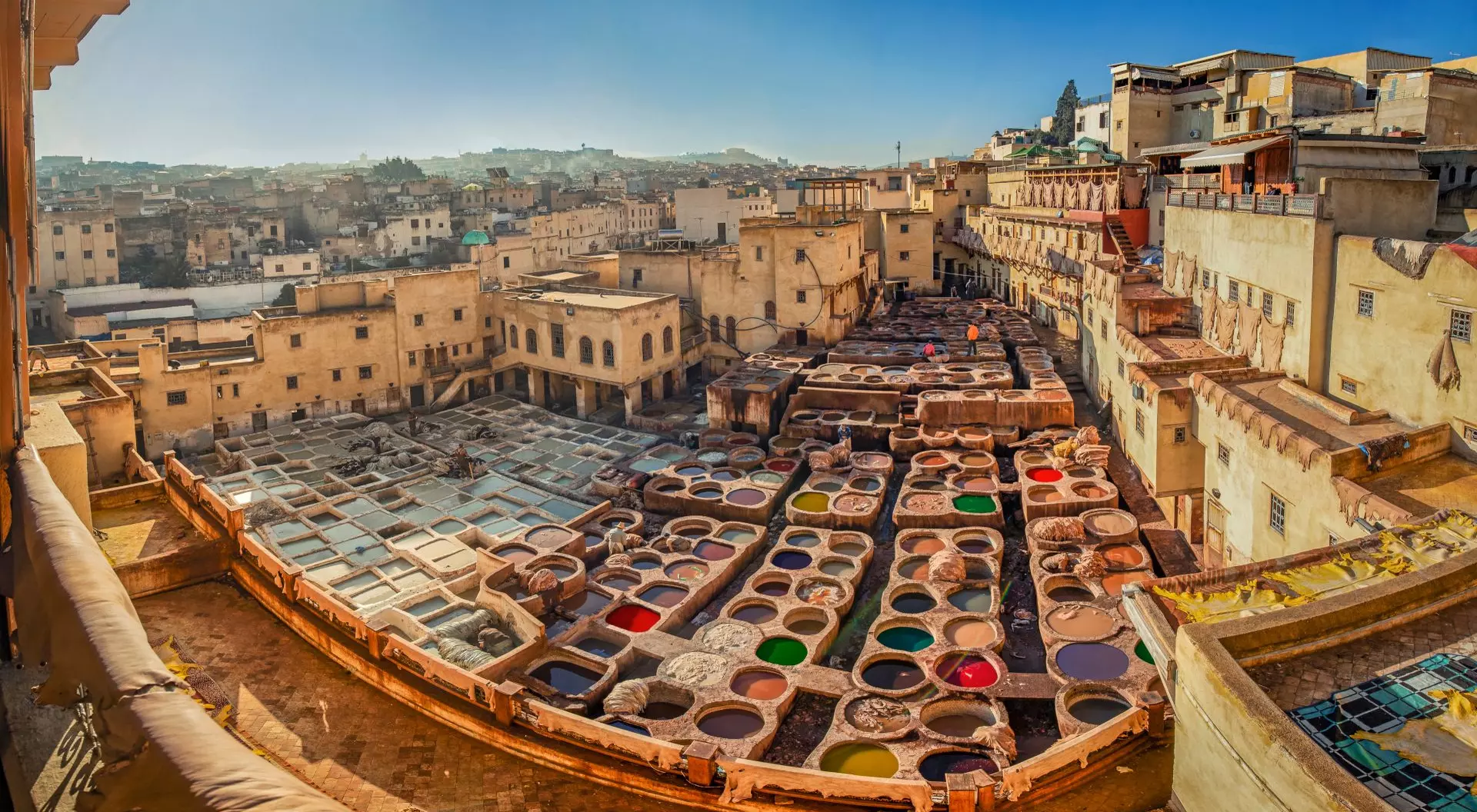 Chouara Tannery, one of the oldest place for traditional leather-making techniques.