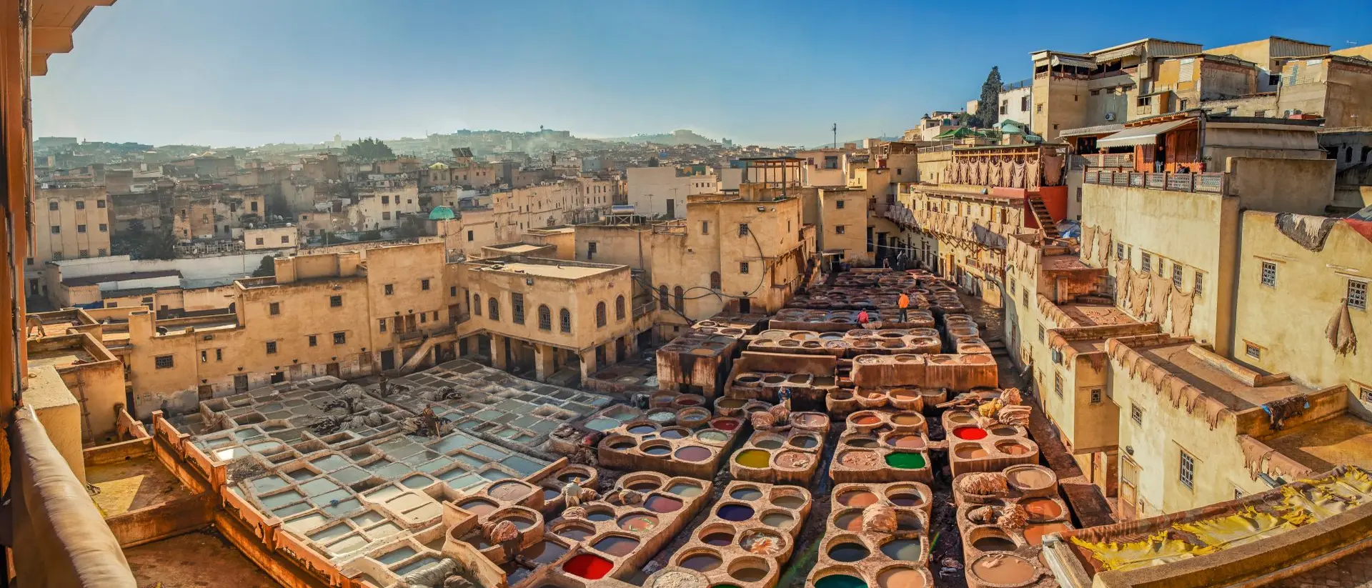 Chouara Tannery, one of the oldest place for traditional leather-making techniques.