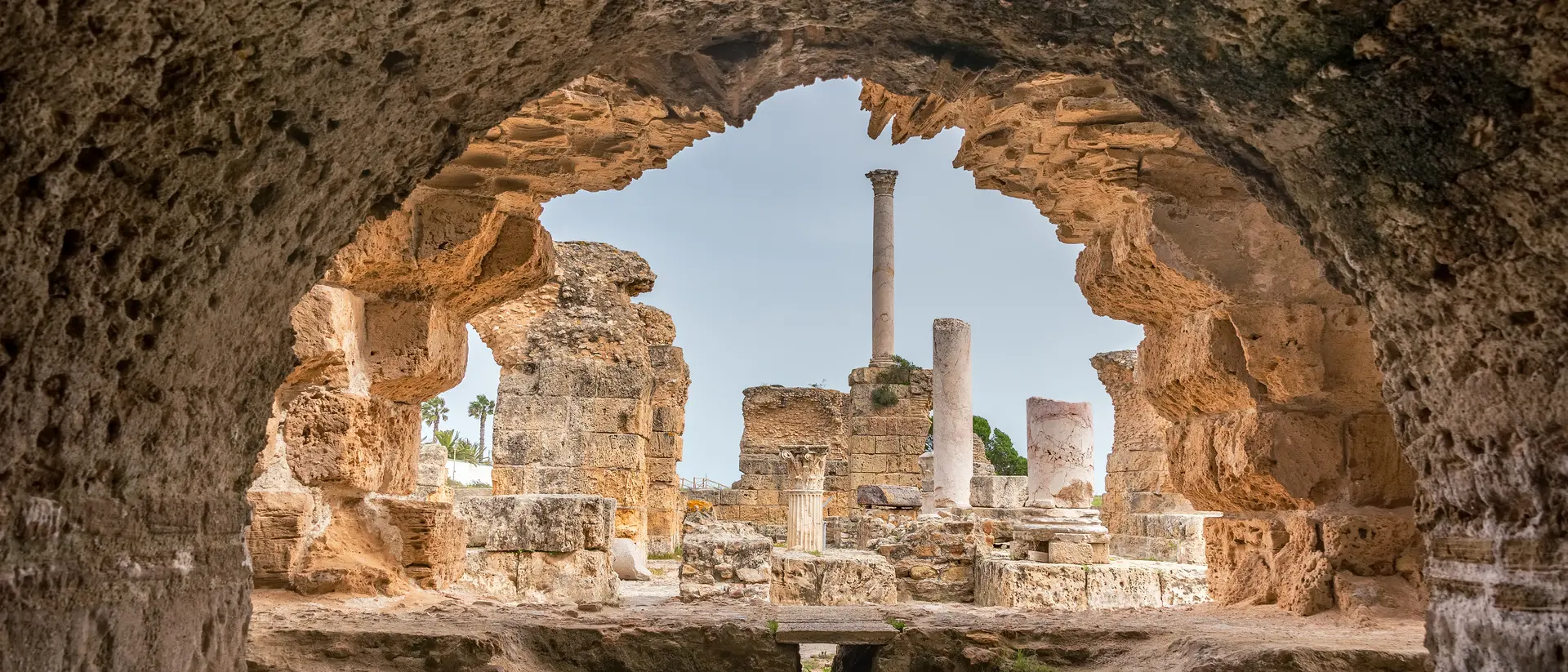 Antonine Baths in Carthage, Tunisia